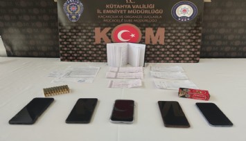 Kütahya'da tefecilik operasyonu, 6 şüpheli yakalandı