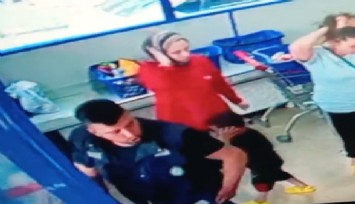 Markette karısıyla tartışan kadının başını defalarca yere vurdu, 2 kişiyi de darbetti