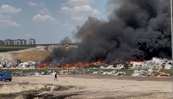Tekirdağ’da geri dönüşüm tesisinde yangın