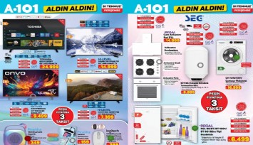 A101 31 Temmuz 2025 Kataloğu: 65 TV, Çamaşır Makinesi, Ankastre Set ve Daha Fazlası!