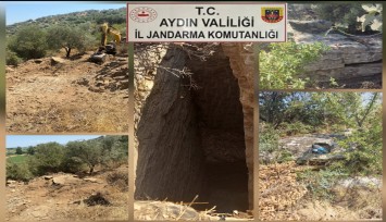Aydın'da suçüstü: Kaçak kazı yaparken suçüstü yakalandılar