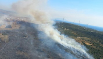 Çeşme ve Ödemiş'te orman yangınları devam ediyor