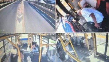 Direksiyon başında kalp krizi: O anlar kameralara yansıdı