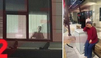 Murat Çalık mahkumlar koğuşu penceresinde, annesi hastane önünde nöbette