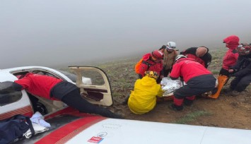 Sivrihisar’dan havalanıp Rize’ye giderken düşen jet uçağının enkazı Rize-Bayburt sınırında JAK timi tarafından bulundu