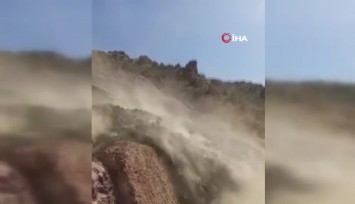 Artvin’in Yusufeli ilçesinde heyelan
