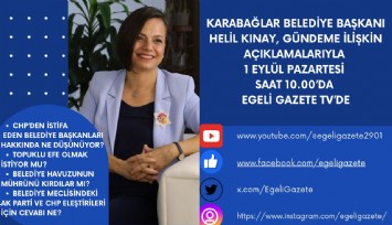 Başkan Kınay’dan Egeli Gazete TV’ye önemli açıklamalar