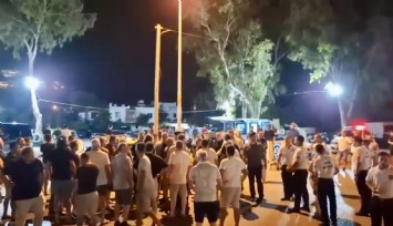 Bodrum'da taksicilerle VIP minibüsçüler birbirine girdi: 150 taksici caddeyi trafiğe kapattı