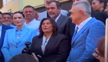 Çerçioğlu, belediye binası önünde açıklama:  AK Gençlik seninle gurur duyuyor sloganları atıldı