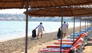 Çeşme Belediyesinden 19 plajda 7/24 temizlik