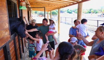 Çeşme’de özel gereksinimli çocuklar at çiftliği gezisinde doyasıya eğlendi