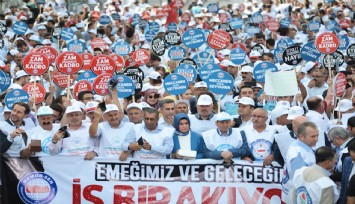 Kamu görevlilerinden Toplu Sözleşme çerçevesine iş bırakma eylemi
