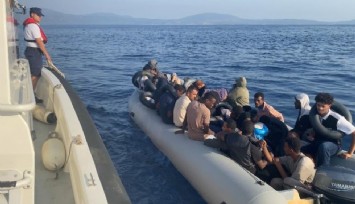 Seferihisar Açıklarında göçmen operasyonu: 6’sı çocuk 42 düzensiz göçmen yakalandı