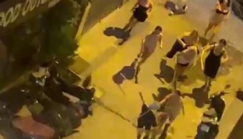 Taksim’de bir kişi 8 transın saldırısına uğradı: O anlar kamerada