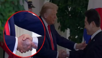 Trump'ın elindeki morluk hakkında Beyaz Saray'dan açıklama