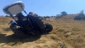 Uşak’ta traktör devrildi: 1 ölü 1 yaralı