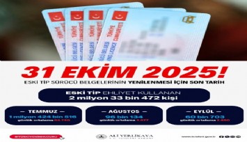 Bakan Yerlikaya: 'Süre uzatılmayacak, eski tip sürücü belgelerinin yenilenmesi için son tarih 31 Ekim'