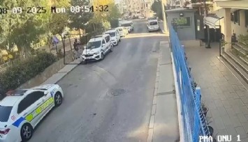 Balçova'da polis merkezine saldırı anının görüntüleri ortaya çıktı