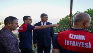 Başkan Tugay İtfaiye Haftası’nda itfaiye personeli ile buluştu