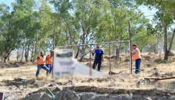 Belediye ekipleri kent estetiği ve güvenlik için sahada