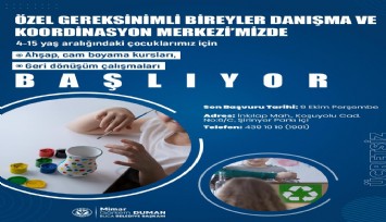 Buca Belediyesi’nden özel gereksinimli çocuklar için atölyeler