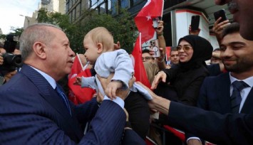 Cumhurbaşkanı Erdoğan’a Türkevi’nde coşkulu karşılama