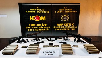 İzmir'de 4 kilonun üzerinde kokain ele geçirildi