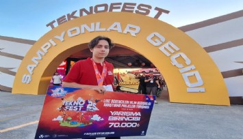 İzmir Fen lisesi öğrencisi, TEKNOFEST 2025’te Türkiye birincisi ldu