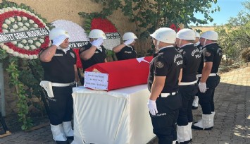 Kazada hayatını kaybeden polis memuru son yolculuğuna uğurlandı