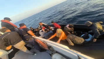 Seferihisar ve Dikili açıklarında göçmen operasyonu