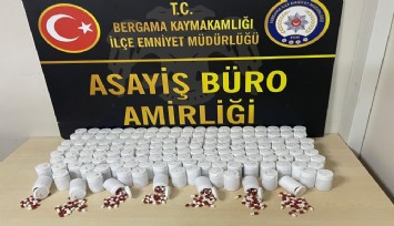 Bergama’da araçta 8 bin 21 uyuşturucu hap ele geçirildi: 1 tutuklama