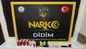 Didim'de uyuşturucu operasyonu: 1 kilo sıvı uyuşturucu ele geçirildi