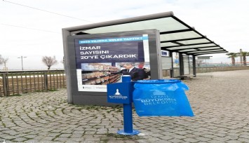 ESHOT’tan duraklarda temizlik ve düzen hamlesi