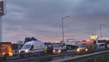 İzmir Çevre Yolu’nda feci kaza: 8 araç birbirine girdi