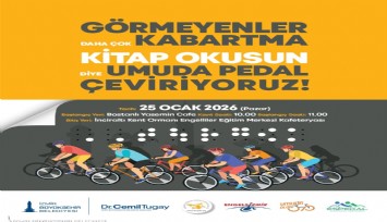 İzmir’de görme engelliler için farkındalık sürüşü