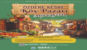Menderes Belediyesi’nden Özdere köy pazarı müjdesi