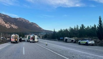 Muğla–Denizli yolunda trafik kazası: 5 kişi yaralandı