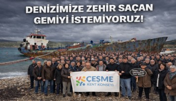 Urla'daki kaçak gemi sökümüne çevrecilerden ortak tepki