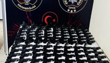 İzmir’de güvercin kümesinden cephanelik çıktı: 124 tabanca ele geçirildi