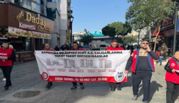 Karşıyaka Belediyesi işçilerinden çarşıda eylem: 7 aydır maaş yok