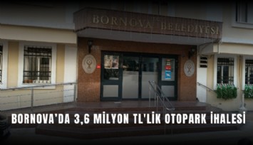Bornova’da 3,6 milyon TL'likotopark ihalesi