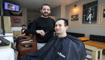 Buca Belediyesi berberleri unutmadı