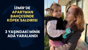 Çiğli’de apartman bahçesinde köpek saldırısı: 3 yaşındaki Ada ağır yaralandı