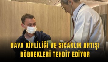 Hava kirliliği ve sıcaklık artışı böbrekleri tehdit ediyor