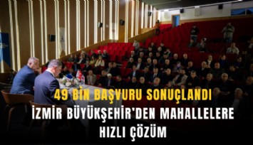İzmir Büyükşehir’den mahallelere hızlı çözüm: 49 bin başvuru sonuçlandı