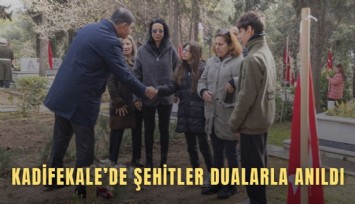 Kadifekale’de şehitler dualarla anıldı