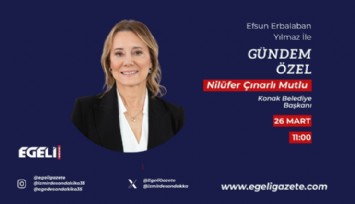 Konak Belediye Başkanı Nilüfer Çınarlı Mutlu ile özel röportaj yarın Egeli TV'de