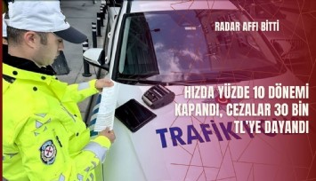 Radar affı bitti: Hızda yüzde 10 dönemi kapandı, cezalar 30 bin TL’ye dayandı