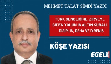 Türk gençliğine, zirveye giden yolun 16 altın kuralı: Disiplin, deha ve direniş