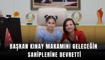 Başkan Kınay makamını geleceğin sahiplerine devretti